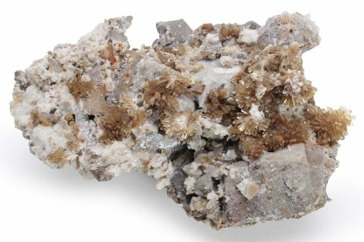 Brown , Radiating Creedite Crystals - Qinglong, China #225150
